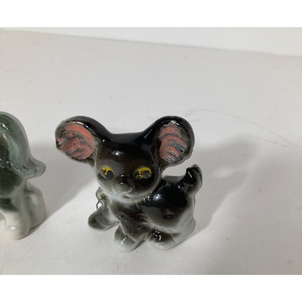 Vintage Japan Porcelain Cow Dog Puppie 2" Flaw‎ - Picture 4 of 11